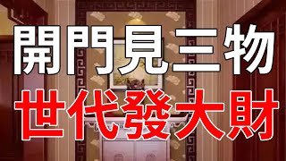 開門見三物，世代發大財，是哪三物？你家有嗎？#大有玄機 #大佬你好啊 #生活小醬汁 #禪與佛心  #一禪一悟 #風水運勢 #大佬你好啊 #生活小醬汁 #禪與佛心 #風水運勢