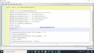 Simple Calculator using if else statements