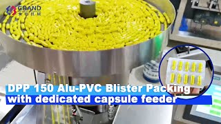 DPP 150 Automatic ALU PVC Capsule Blister Packing Machine with Dedicated Feeder Medicine Packaging