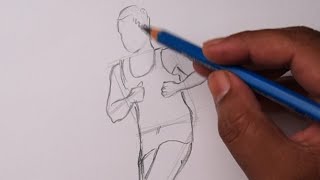 Human figure drawing for beginners || Running posture