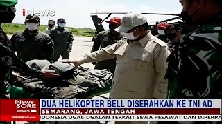 Prabowo Serahkan Dua Helikopter Bell ke TNI AD #iNewsSore 28/10