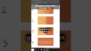 How To BLEND COLORS Using The SMUDGE TOOL (For Beginners) PART 3 #SHORTS