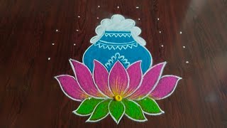 pongal special rangoli design (7×3×3) dot's....