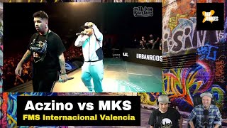 ¡Una de las Mejores Batallas de la Noche! | Aczino vs MKS FMS Internacional 2019/2020 Reacción