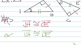 Congruent Triangles Missing Info
