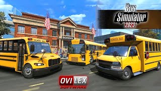 Bus Simulator 2023 UPDATE! - 3 New School Buses (1 Mini School Bus & 2 Full Sized Buses)