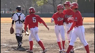 《中学硬式・野村謙二郎CUP》【ＨＲ】　松本日向 選手（苅田ボーイズ）【８打数６安打５打点】《第１４回野村謙二郎カップ西日本中学野球大会》【２試合連続長打】