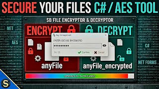 C# File Encryption & Decryption App (AES + Windows Forms)