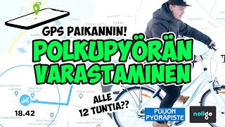 Kuinka kauan kestää, että polkupyörä varastetaan?