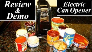 Hamilton Beach Smooth Touch Electric Can Opener Review and Demo