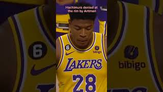 Ant-Man block Rui Hachimura dunk #NBA #highlights #Block #viral #trending #basketball #Lakers