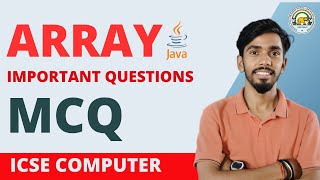Array IMPORTANT MCQ Computer Class 10 ICSE Crash course java 10 #icse #java
