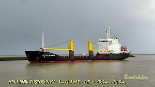 MEKHANIK PUSTOSHNYY UCBM IMO 8904422 Emden cargo seaship merchant vessel Seeschiff