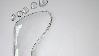 How To Draw Very Easy And Amazing Drawing 💖💖//3D feet 👣👣Art//‎@joy art bag 