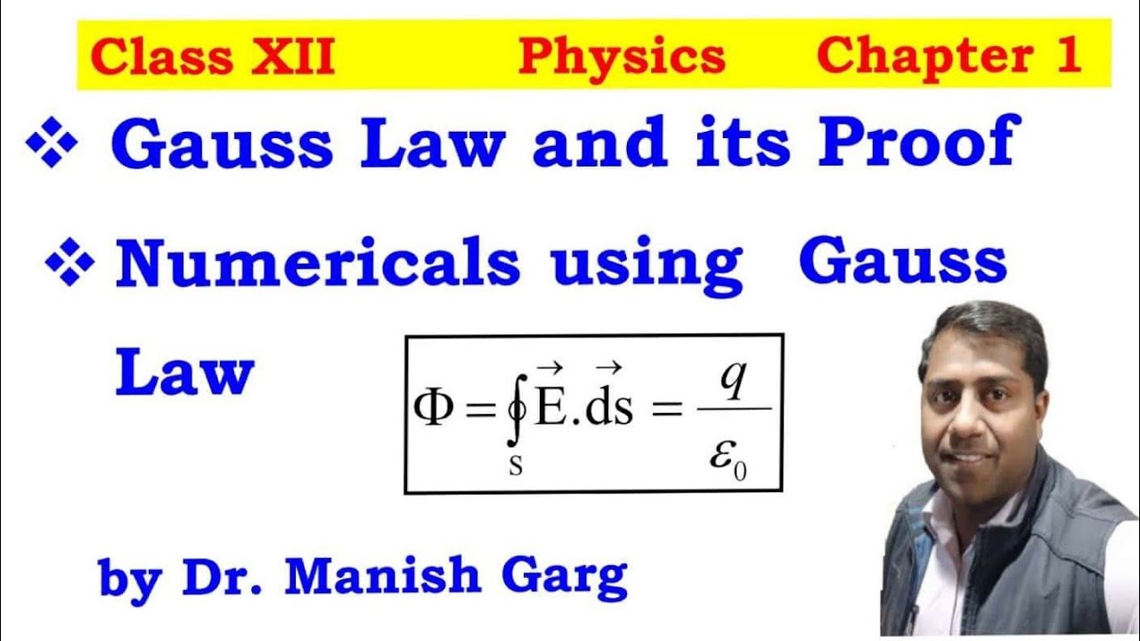 Gauss Law Proof Of Gauss Law Numericals Using Gauss Law Class 12