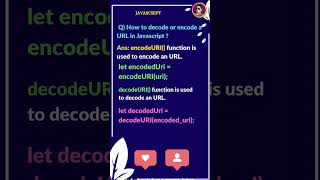 ✅️ How to encode or decode URL in JavaScript ? 💯 | #shorts