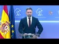 vox anuncia una querella en el tribunal supremo contra pedro sánchez