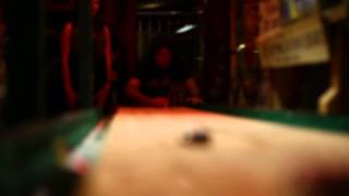 Golden Shuffleboard Shot