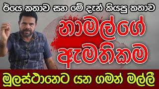 නාමල්ගේ ඇමතිකම ගැන මේ දැන් කියපු කතාව | මූලස්ථානයට යන ගමන් මල්ලී | Kalu Sudda