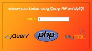 Autocomplete textbox with PHP, jQuery and MySql