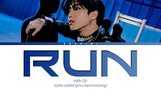 Stray Kids HAN — 'RUN' Lyrics (Color Coded Lyrics HAN/ROM/ENG)