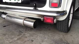 ローバーミニ　サイド出し　sports muffler.