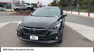 Santa_Cruz Subaru Dealer Dealership Guarantee 2025 Subaru Crosstrek Crystal Black Silica Limited Ni