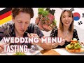 Help us pick! WEDDING FOOD TASTING 👰🏻‍♀️🍽 | YB Chang