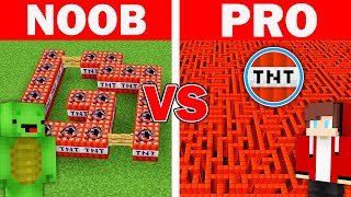 Minecraft NOOB vs PRO: AMAZING TNT MAZE by Mikey Maizen and JJ (Maizen Parody) challenge