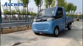 Aucwell Latest Model Electric Mini Truck Microvan Mini Cargo Van