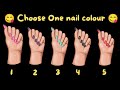 WhatsApp dare game to play with your crush 🥰 | Choose one nail colour 💅