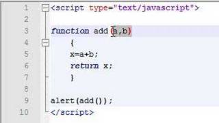 Javascript Tutorial - 12 - Parameters in Functions