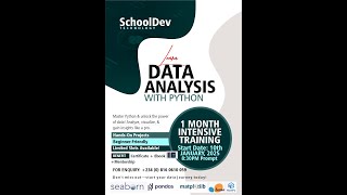 SIMPLIFIED DATA ANALYSIS WITH PYTHON DAY 3 CLASS 1