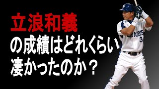 【プロ野球】立浪和義の成績詳しくみてみた【成績】【年俸】