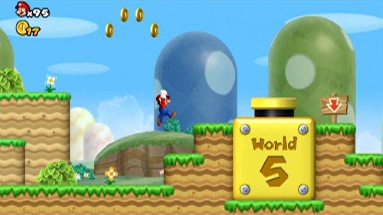 New Super Mario Bros. Wii: How To Unlock World 5 Cannon From 1-3 - YouTube