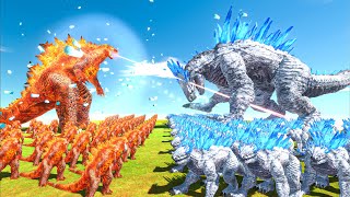 Growing Legendary Thermonuclear Godzilla vs Shimo Comparison - Animal Revolt Battle Simulator