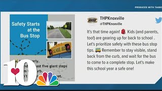 Tennessee Highway Patrol shares bus stop safety tips