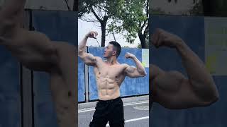 Asian Muscle Flexing 👊show off muscles 💪 #asian #muscle #flexing #sixpack💦😎