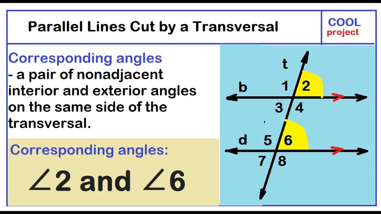 Angles In Parallel Lines Cut By A Transversal At Donald Schmidt Blog