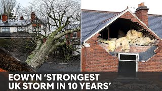 Storm Éowyn: Thousands without power after ‘strongest storm in 10 years’