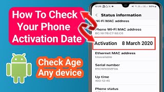 How To Check Activation Date of Your Phone | How To Check Your Phone Age