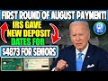 IRS FINALLY GAVE NEW AUGUST PAYMENT DATES - $4873 HITTING BANKS FOR ALL SOCIAL SECURITY SSI SSDI VA!