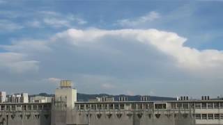 ウェザーリポート動画0809@大阪枚方 17時頃 （スゴイかなとこ雲・でも下はありません）