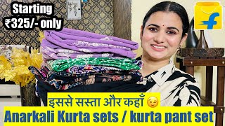 Must Have Flipkart Kurta Set Haul,Floral Print Kurta Pant With Dupatta,Anarkali Cotton Kurta Palazzo