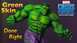 How to Paint Amazing Green Skin | Marvel Crisis Protocol | HULK