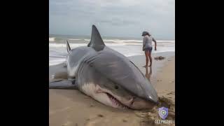 Great white shark washed up North Carolina
