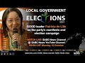 GOOD leader Patricia de Lille on the party's manifesto and election campaign