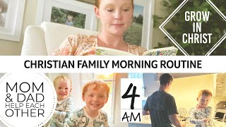 MORNING ROUTINE of Christian Family with Toddlers | Work from HOME Mom & Dad | GODLY Self Discipline