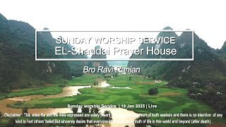 Sunday worship Service  | 19 Jan 2025 | Live