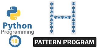 Python Pattern Programs | Printing Stars '*' in H Shape